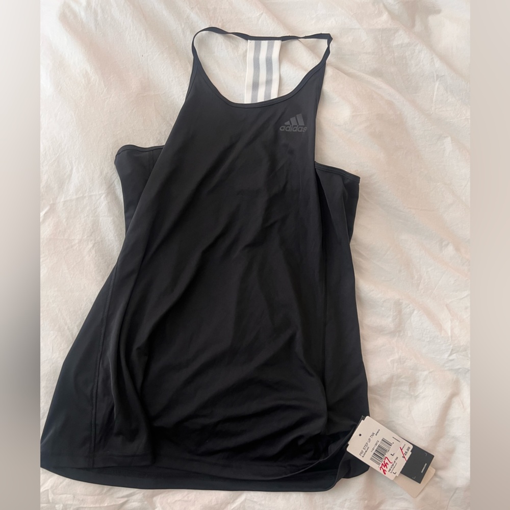 Women’s black adidas workout tank - size L